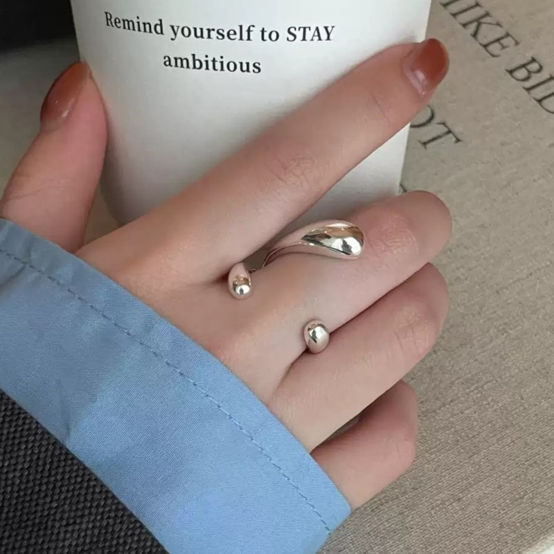 Street Fashion Rings - PANJBJ 925 Sterling Silver Irregular Ring