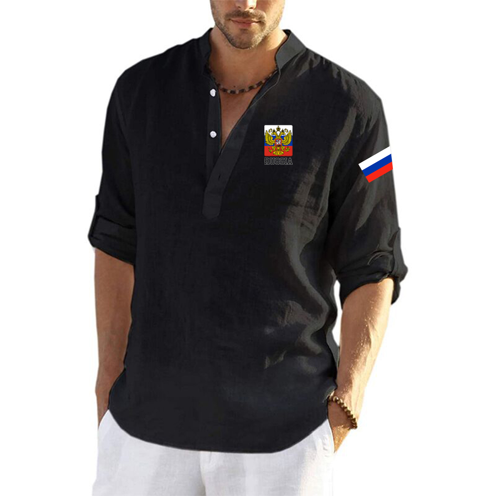 Street Fashion Russia - 2025 Summer Man's Golden Eagle Russia
