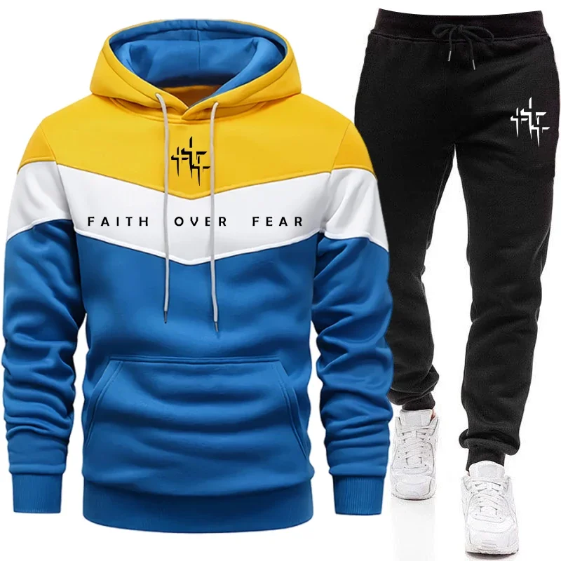 Faith Over Fear Men's Tracksui - Street Fashion Art review and price