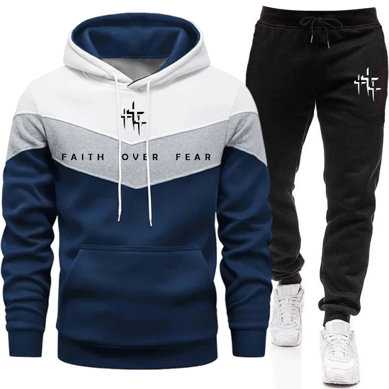 Faith Over Fear Men's Tracksui - Street Fashion Art review and price