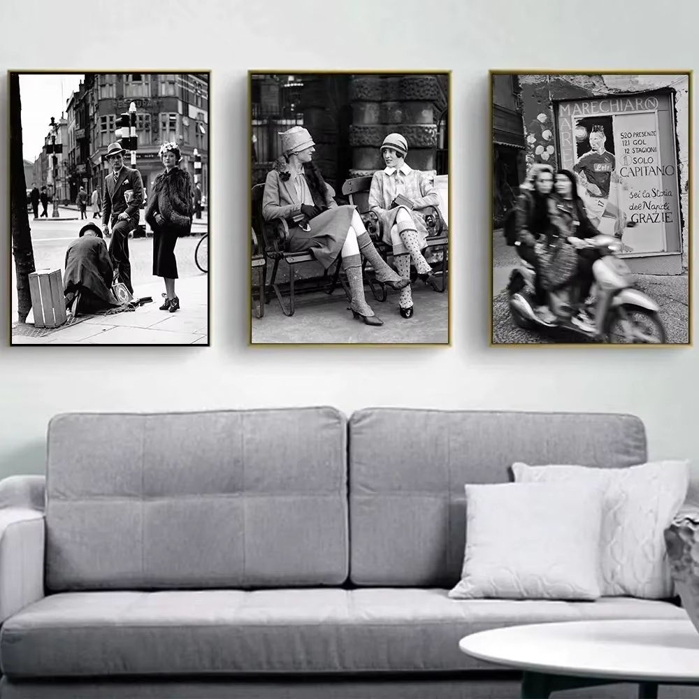 Fashion Black And White Vintag - Street Fashion Art review and price