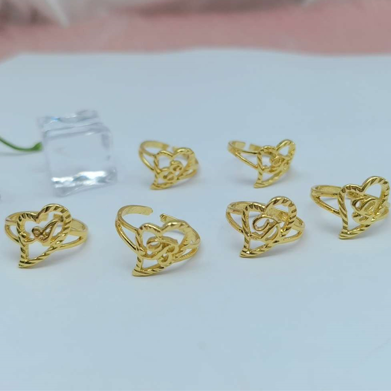 Duoying Custom Initial Rings P - Street Fashion Rings review and price