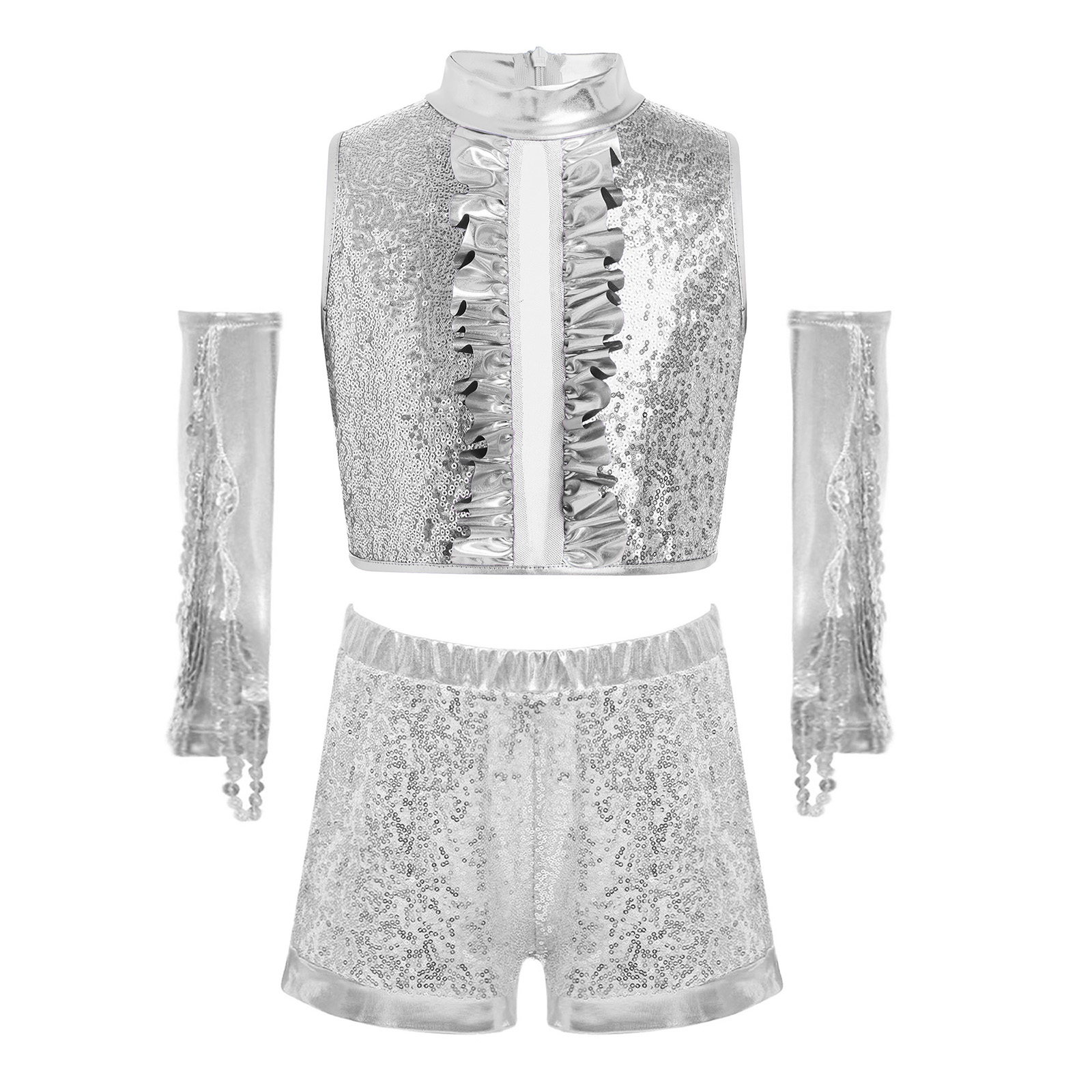 Kids Sparkling Metallic Sequin - Street Fashion Hip Hop review and price