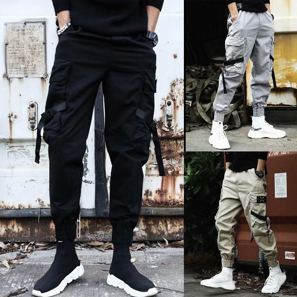 Loose Fit Cargo Pants Men Stre - Street Fashion Art review and price