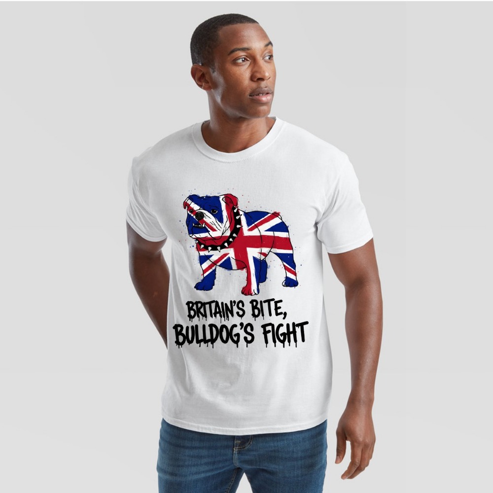 Union Jack Bulldog T-Shirt Bri - Street Fashion Uk review and price