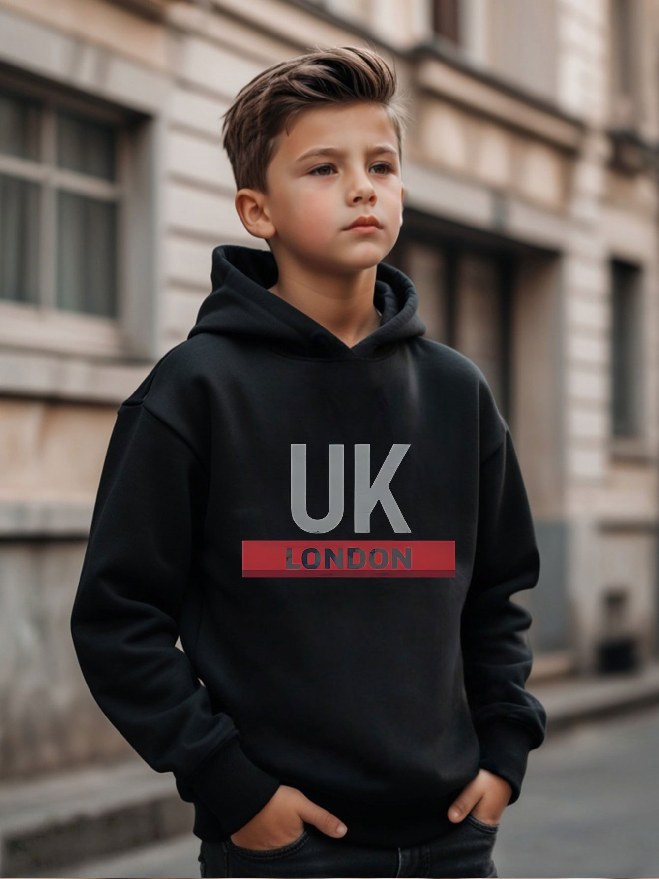 UK London Printed Hoodie Boys' - Street Fashion Uk review and price