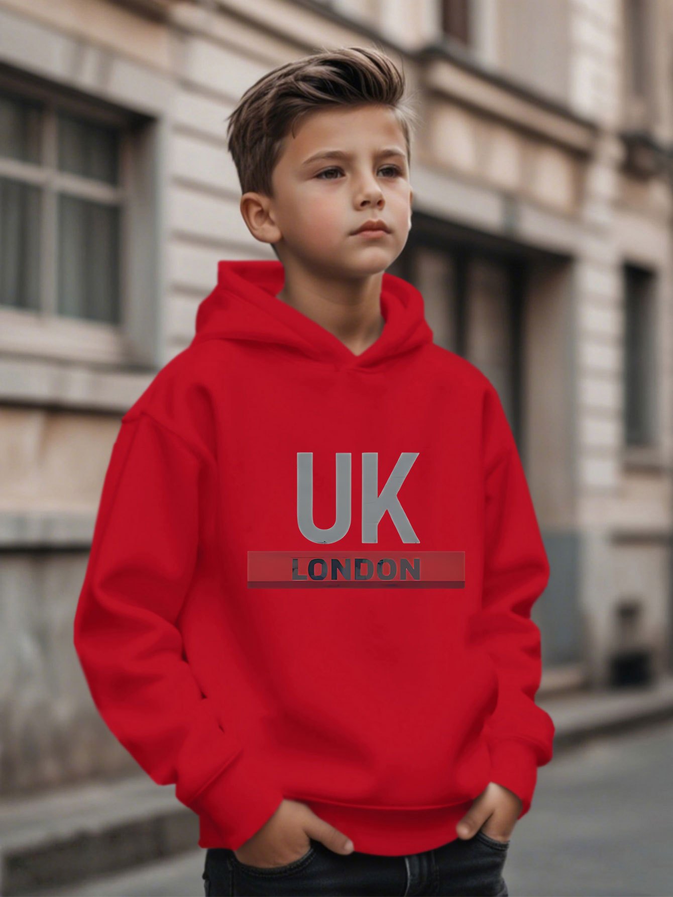 UK London Printed Hoodie Boys' - Street Fashion Uk review and price