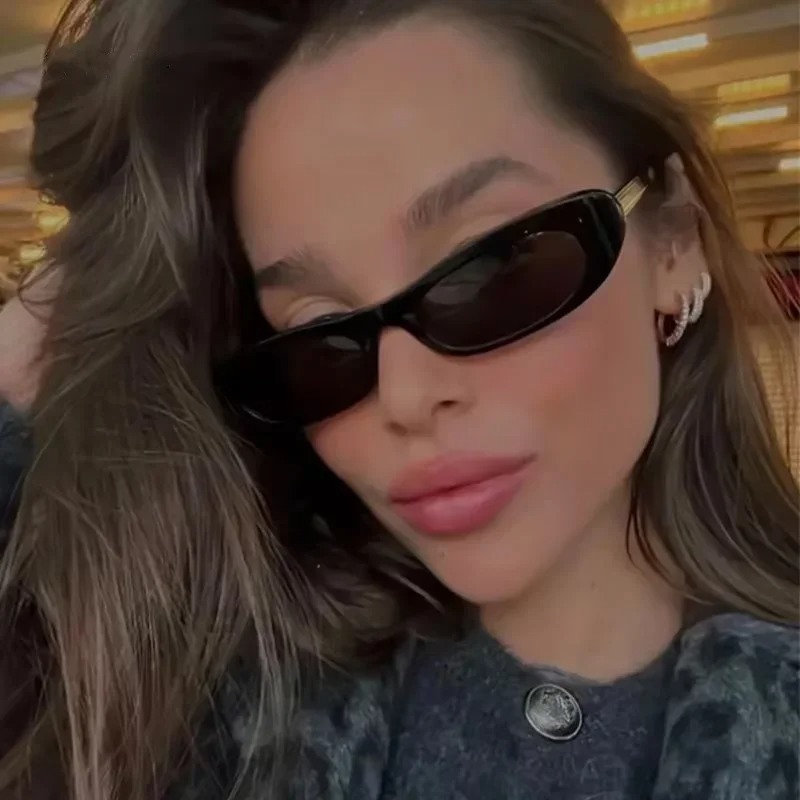New Retro Oval Frame Sunglasse - Street Fashion Shoot review and price
