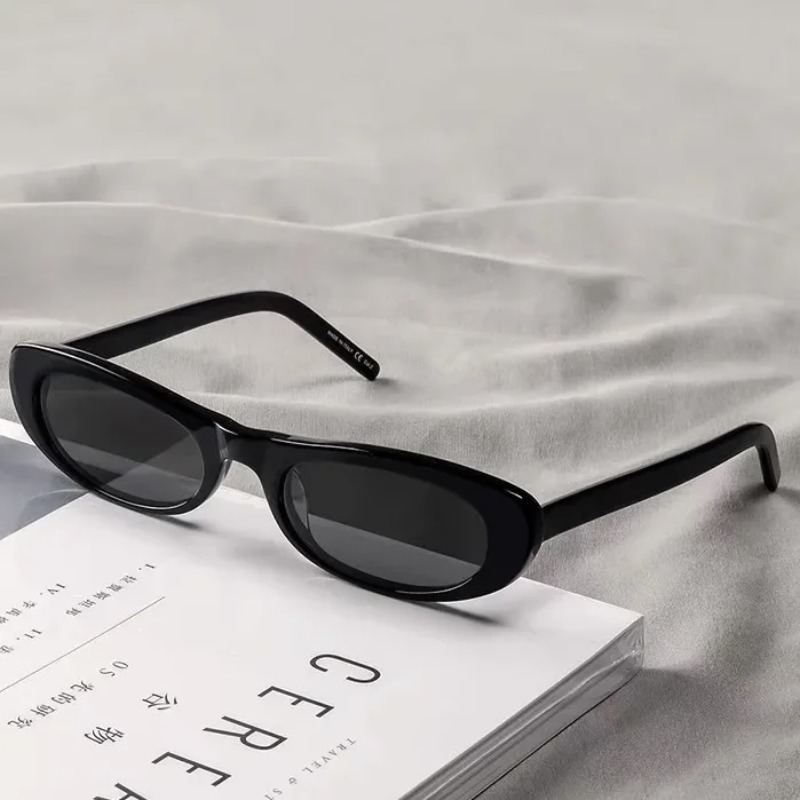 New Retro Oval Frame Sunglasse - Street Fashion Shoot review and price