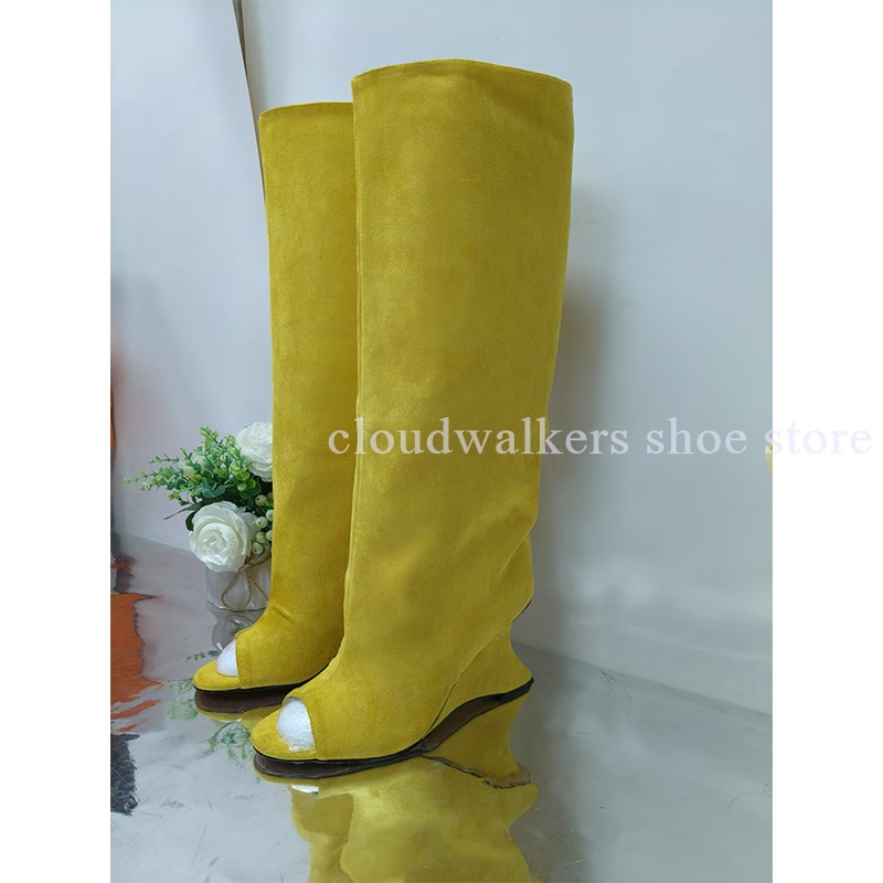 New Peep Toe Suede Strange Hee - Street Fashion Walk review and price