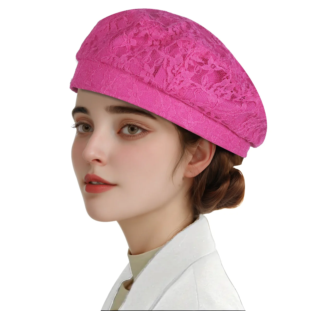 Lace Beret Ladies Summer Stree - Street Fashion Shoot review and price