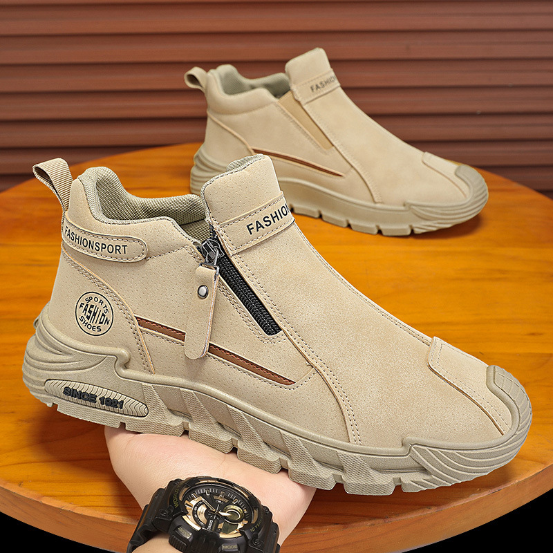 Men's Casual Zipper Closed Sho - Street Fashion Walk review and price