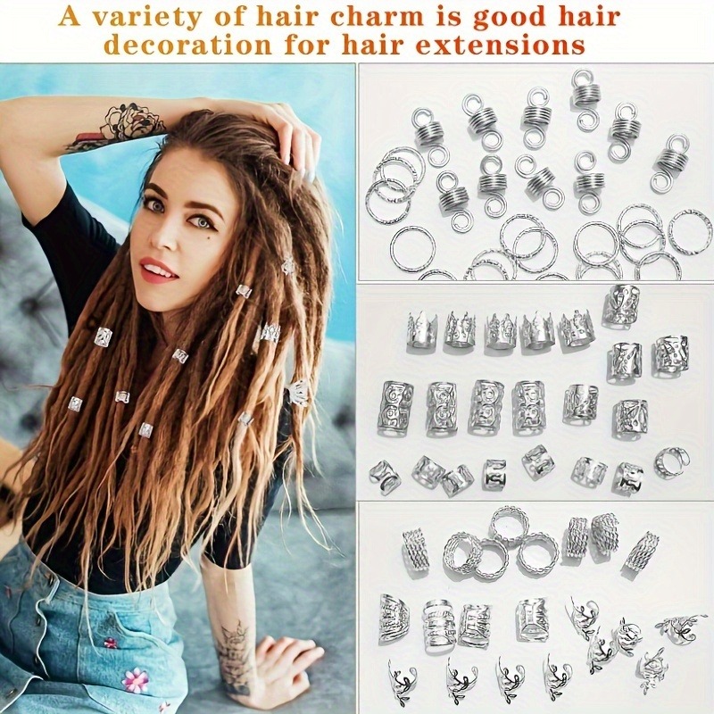 280pcs Silvery Metal Hair Brai - Street Fashion Rings review and price