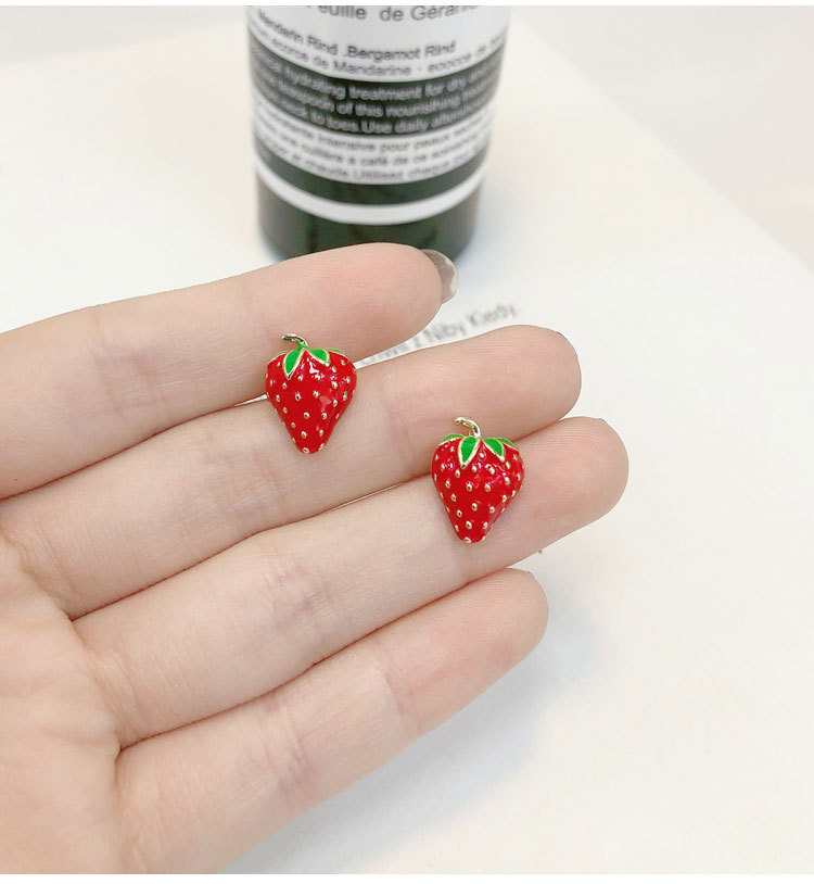 Acrylic Strawberry Earrings Fa - Street Fashion Shoot review and price