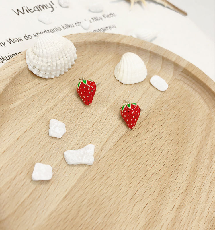 Acrylic Strawberry Earrings Fa - Street Fashion Shoot review and price