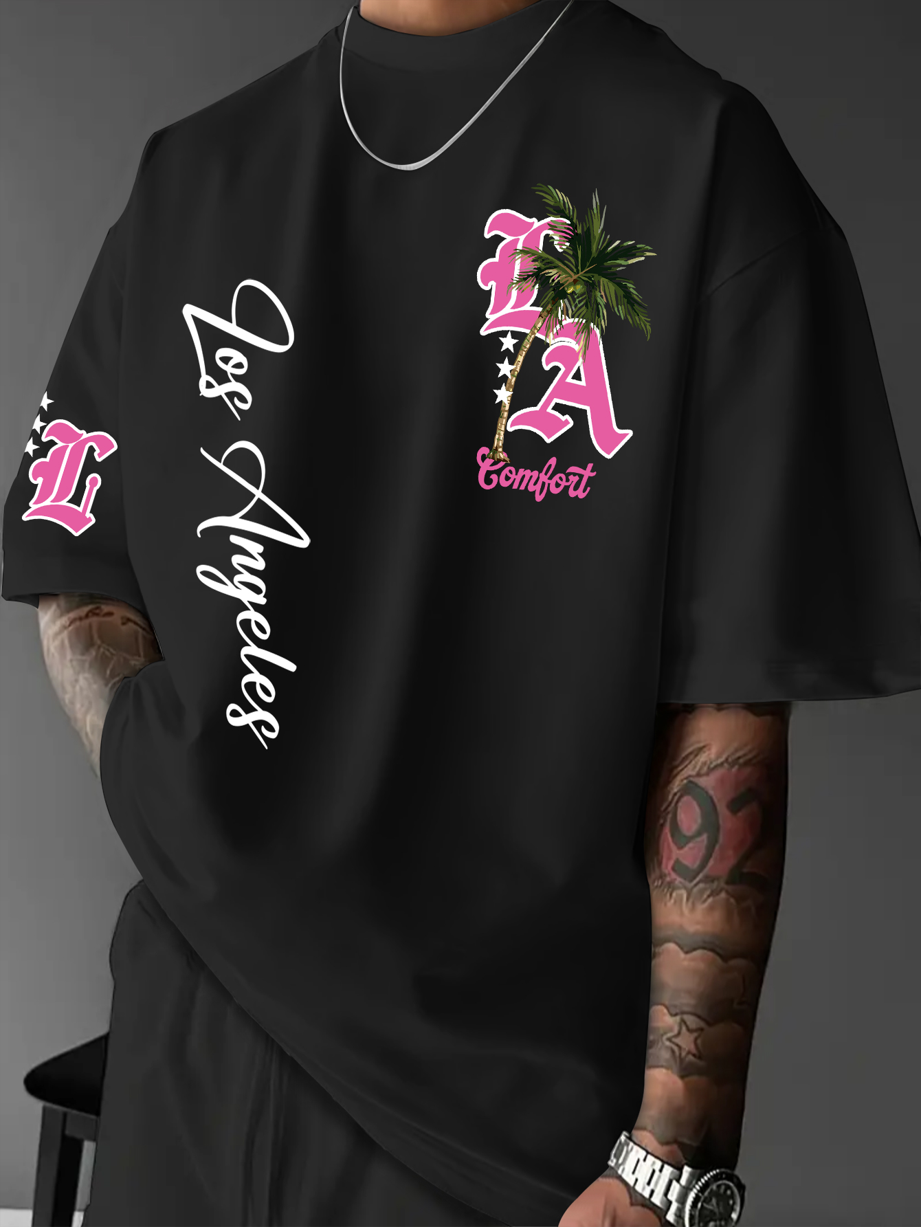 Men's Fashion Printed T-Shirt, - Street Fashion Los Angeles review and price