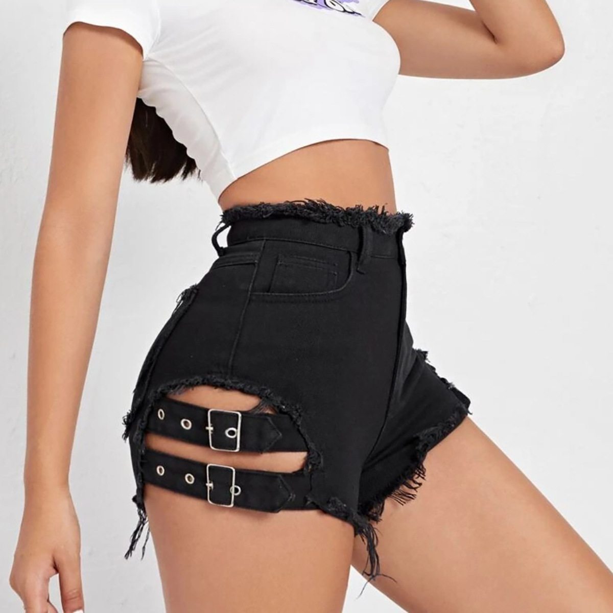 Women High Waist Denim Shorts  - Street Fashion Denim review and price