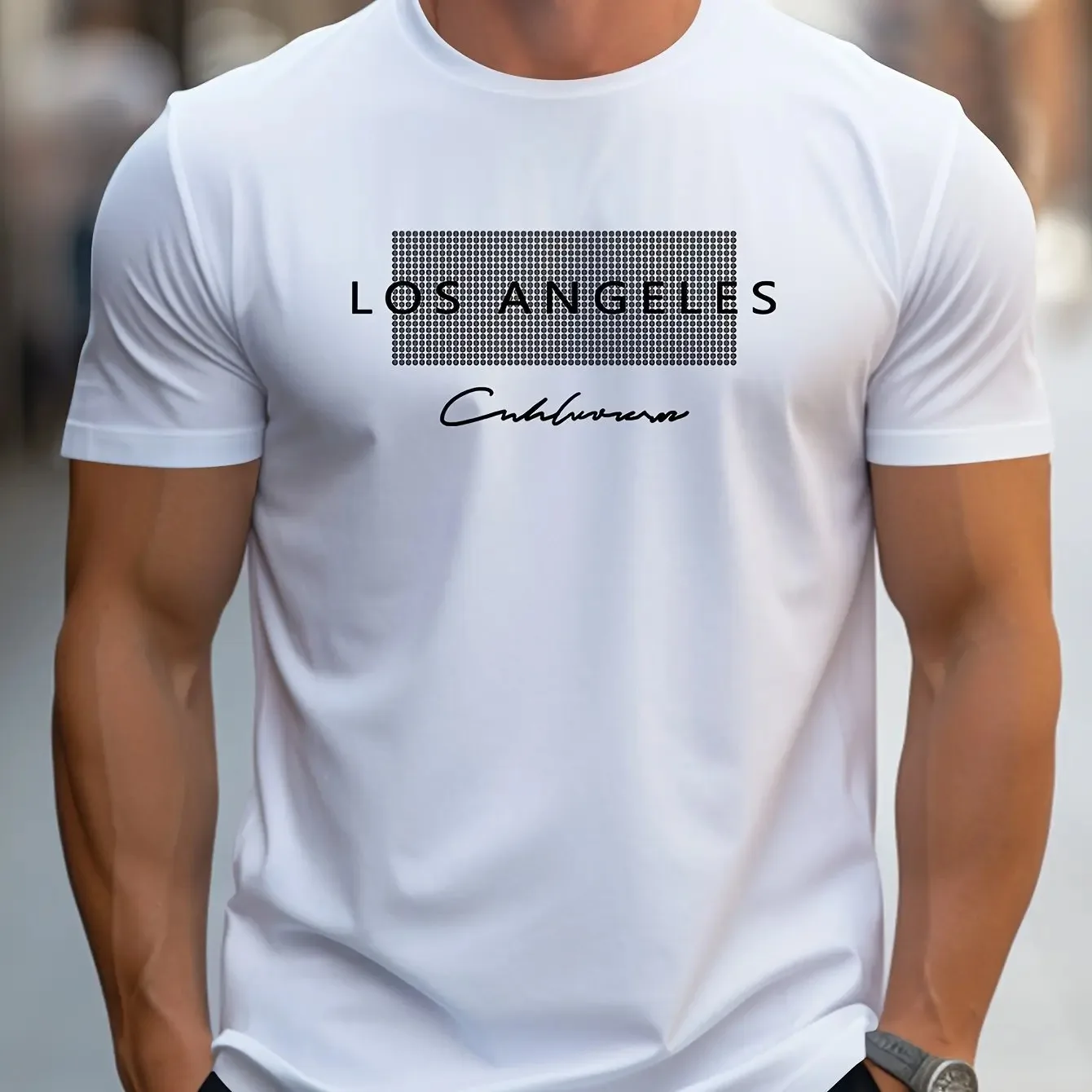 Summer Men's Casual Loose T-sh - Street Fashion Los Angeles review and price