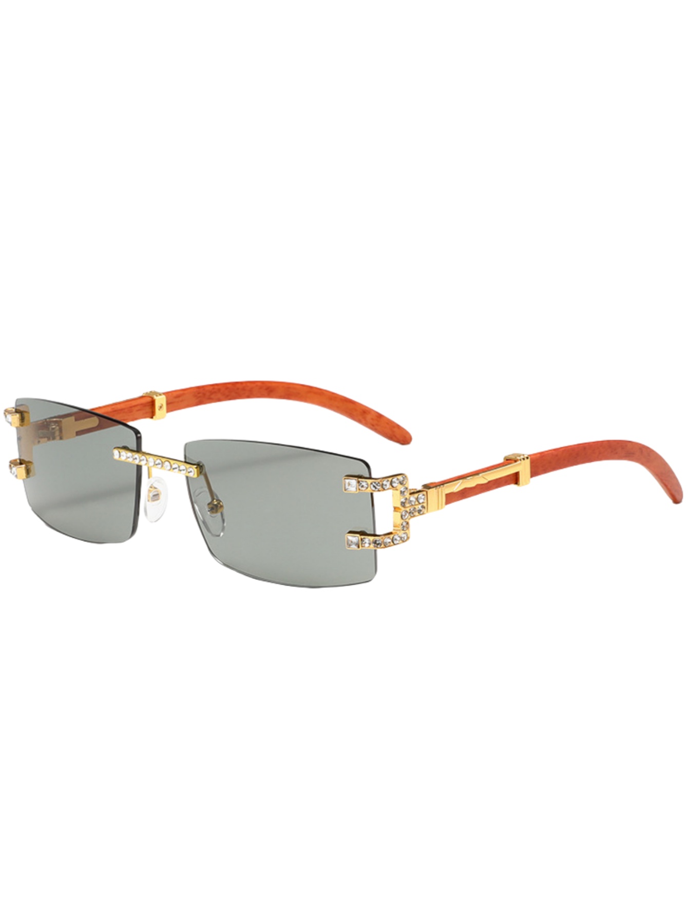 Wood leg retro fashion sunglas - Street Fashion Shoot review and price