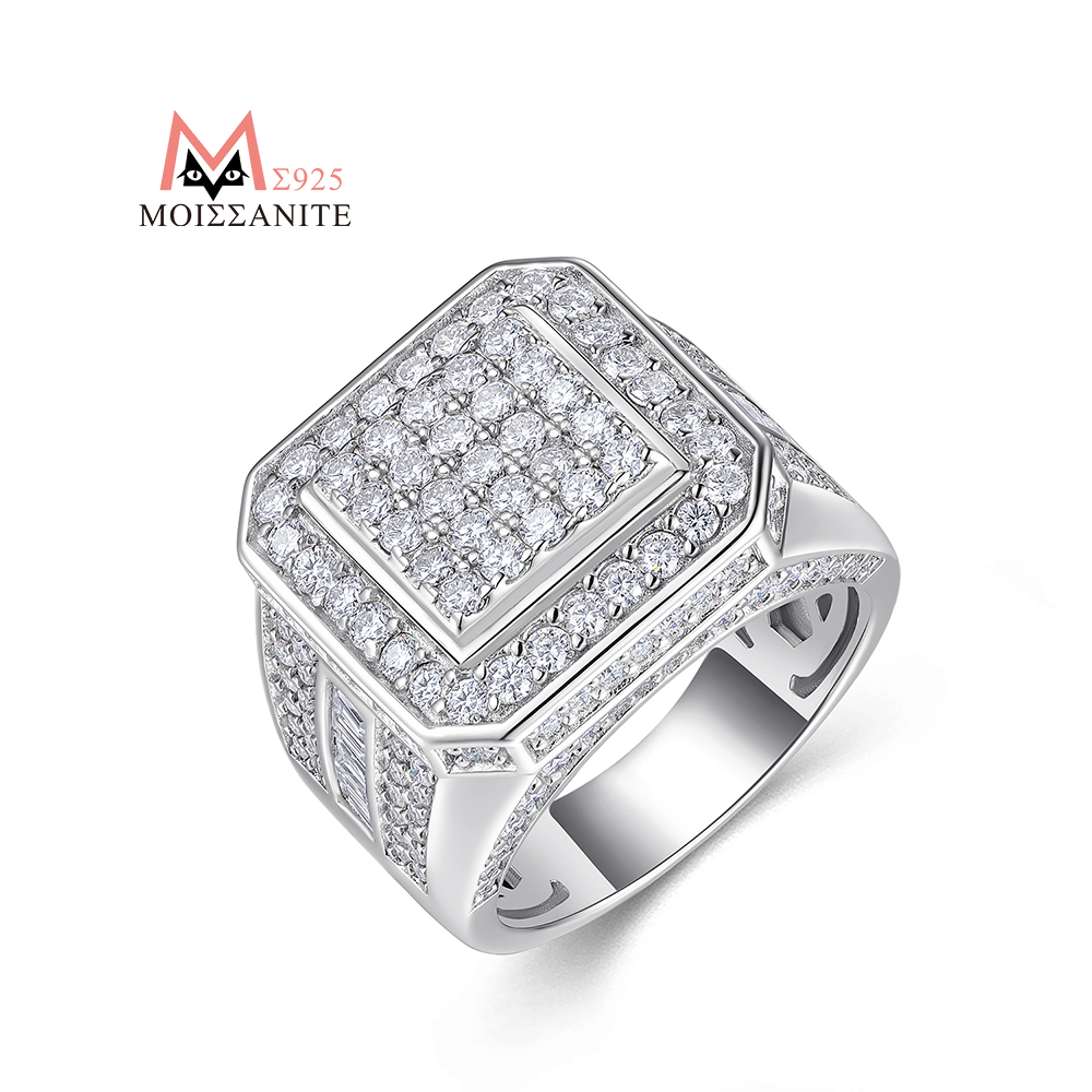 JIUZUAN Full Moissanite Ring S - Street Fashion Rings review and price