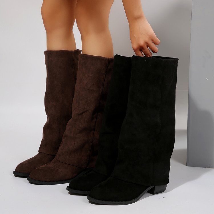 Women's Knee High Boots Autumn - Street Fashion Denim review and price