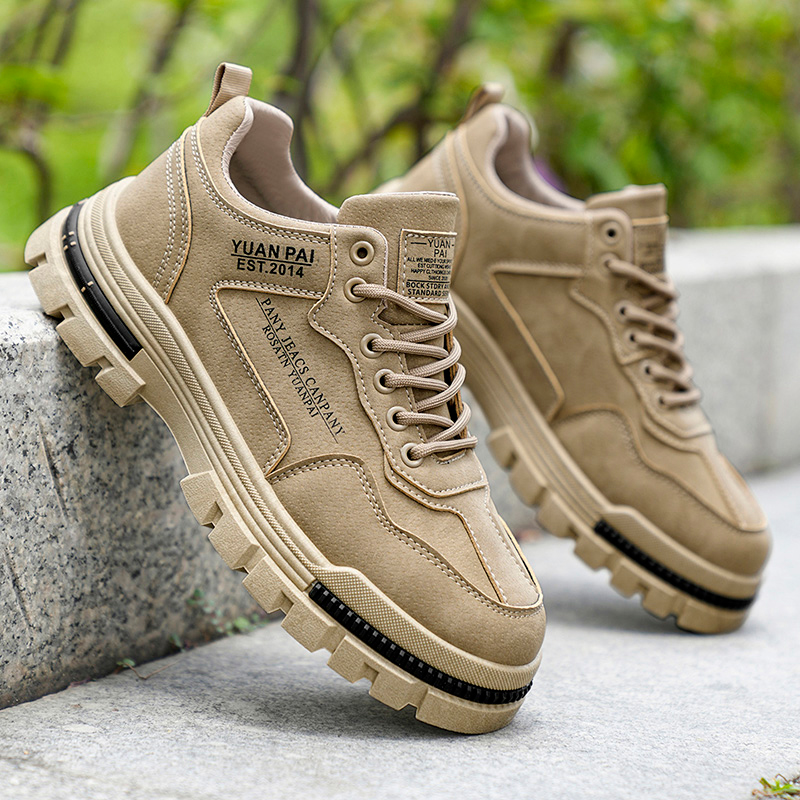 Men's Thick Sole Work Boots No - Street Fashion Walk review and price