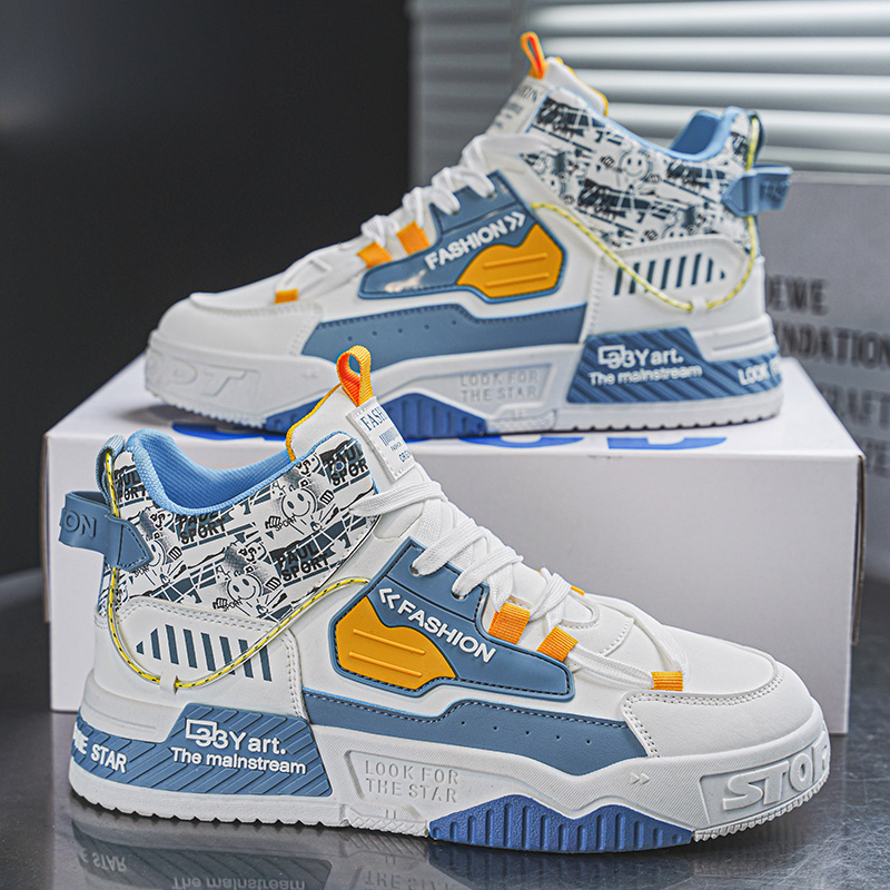 Men's High Top Board Shoes Fas - Street Fashion Walk review and price