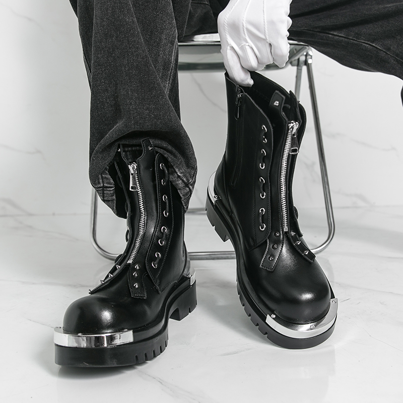 Men's thick soled boots Design - Street Fashion Walk review and price