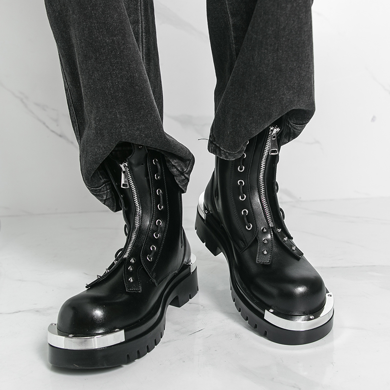 Men's thick soled boots Design - Street Fashion Walk review and price