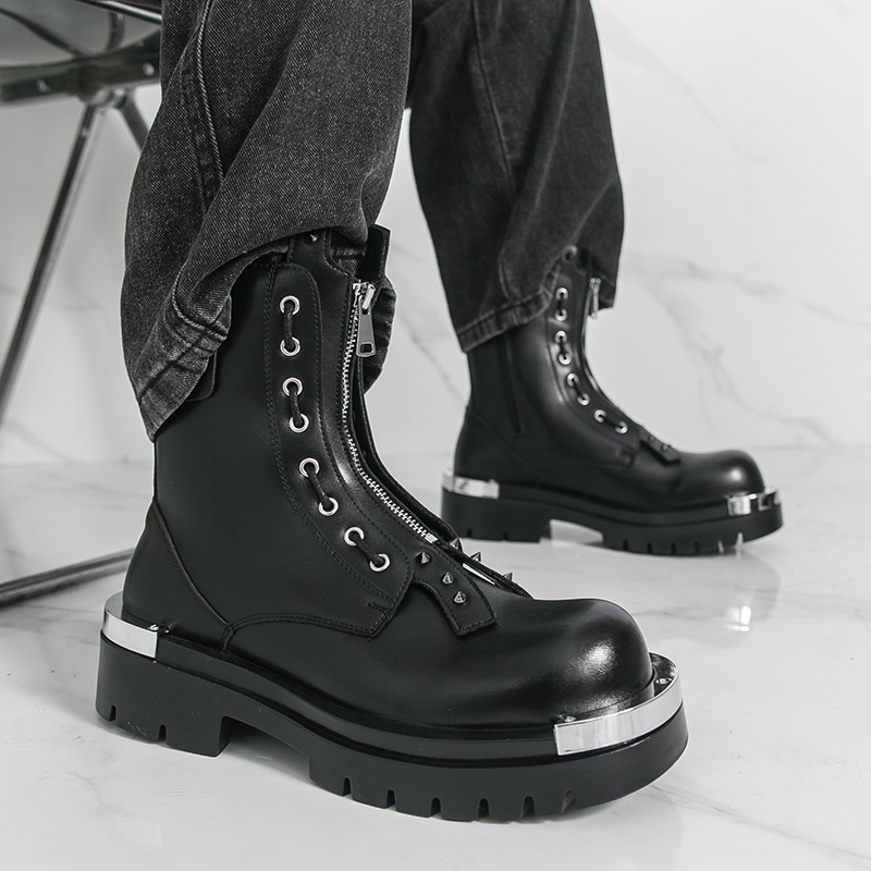 Men's thick soled boots Design - Street Fashion Walk review and price