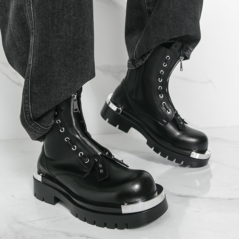 Men's thick soled boots Design - Street Fashion Walk review and price