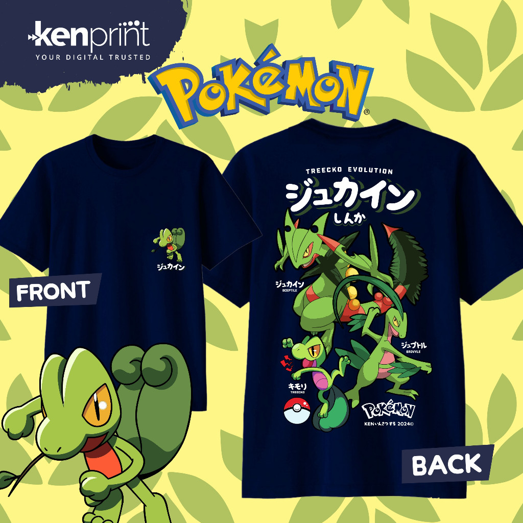 Anime Pokémon Treecko Evolutio - Street Fashion Evolution review and price