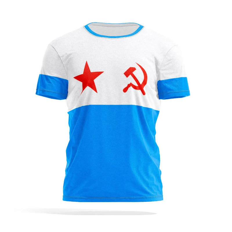 Russian Flag 3D Print T-shirt  - Street Fashion Russia review and price