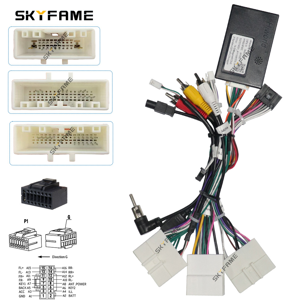 SKYFAME 16pin Car Wiring Harne - Street Fashion Art review and price